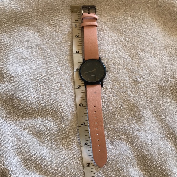 Dusty Rose Black Quartz Watch - Picture 10 of 10